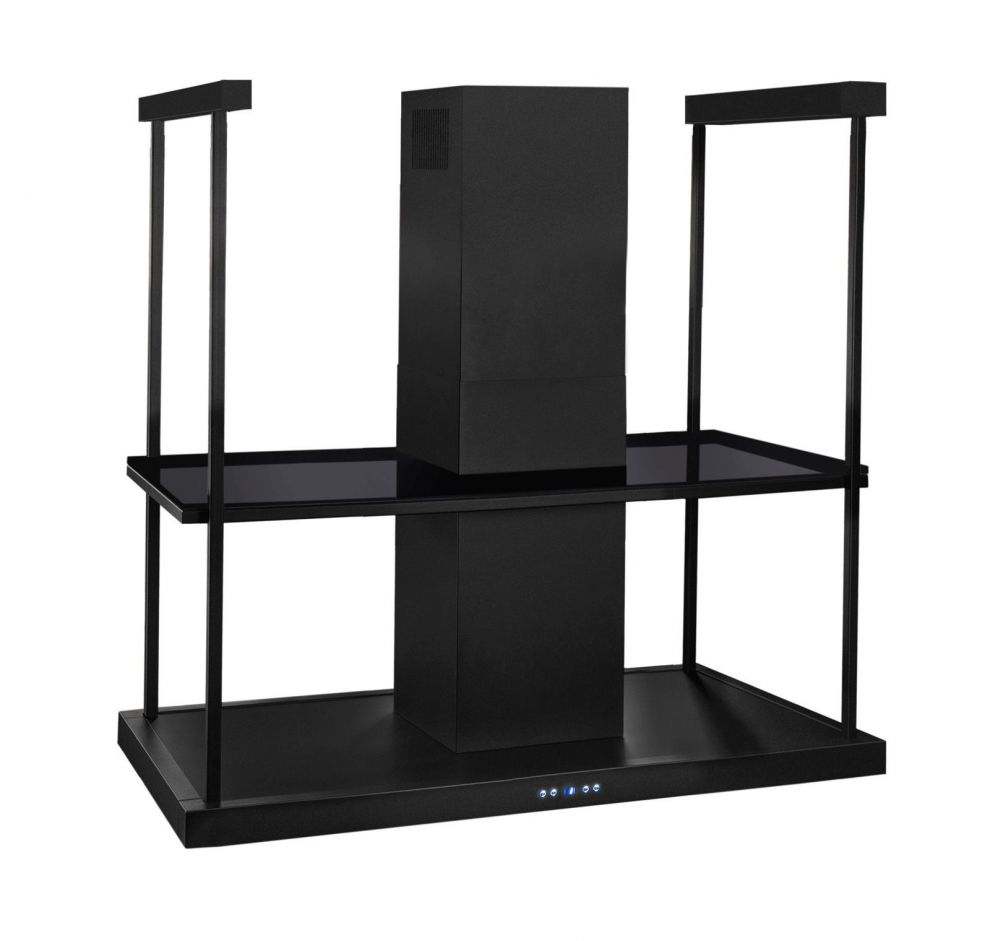 Hota insula Centropolis Elite Glass Black Matt - Negru Mat - fotografie de produs 20