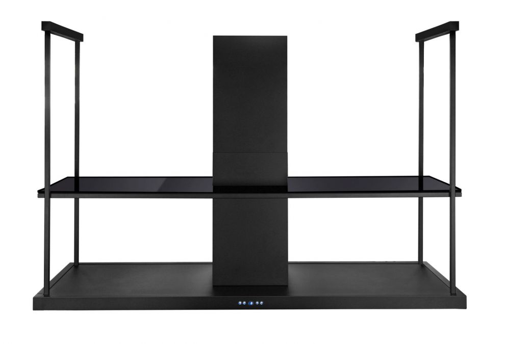 Hota insula Centropolis Elite Glass Black Matt - Negru Mat - fotografie de produs 24