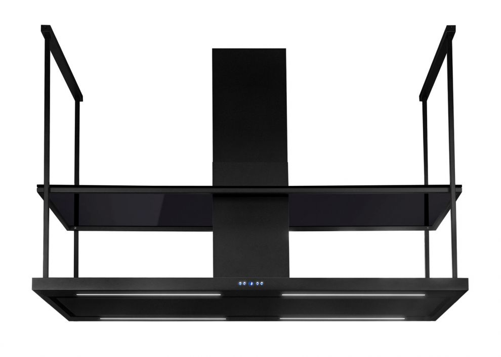 Hota insula Centropolis Elite Glass Black Matt - Negru Mat - fotografie de produs 26