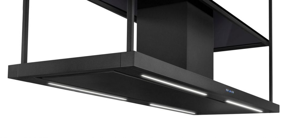 Hota insula Centropolis Elite Glass Black Matt - Negru Mat - fotografie de produs 28