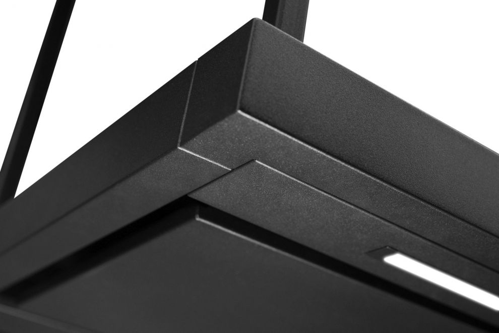 Hota insula Centropolis Elite Wood Black Matt - Negru Mat - fotografie de produs 11