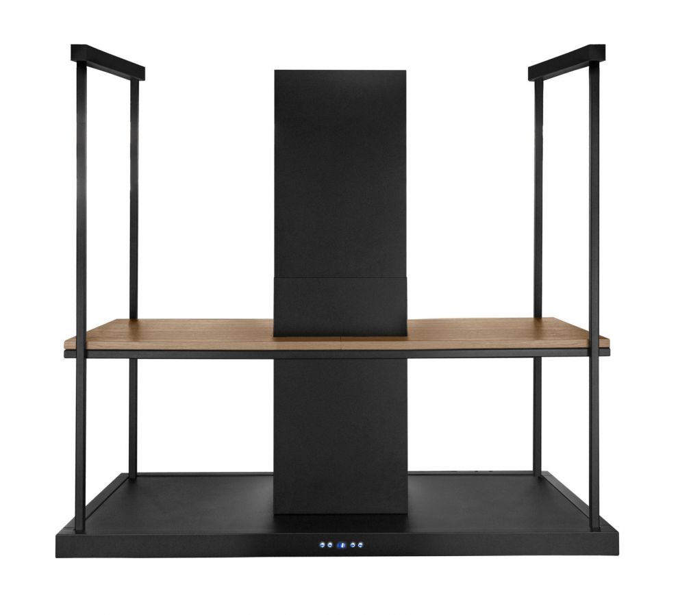 Hota insula Centropolis Elite Wood Black Matt - Negru Mat - fotografie de produs 18