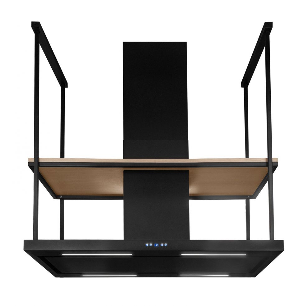 Hota insula Centropolis Elite Wood Black Matt - Negru Mat - fotografie de produs 20