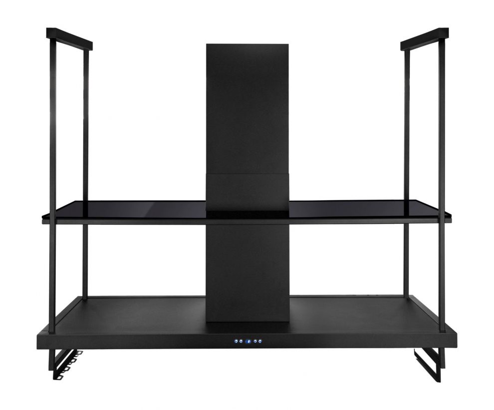 Hota insula Centropolis Premium Glass Black Matt - Negru Mat - fotografie de produs 18