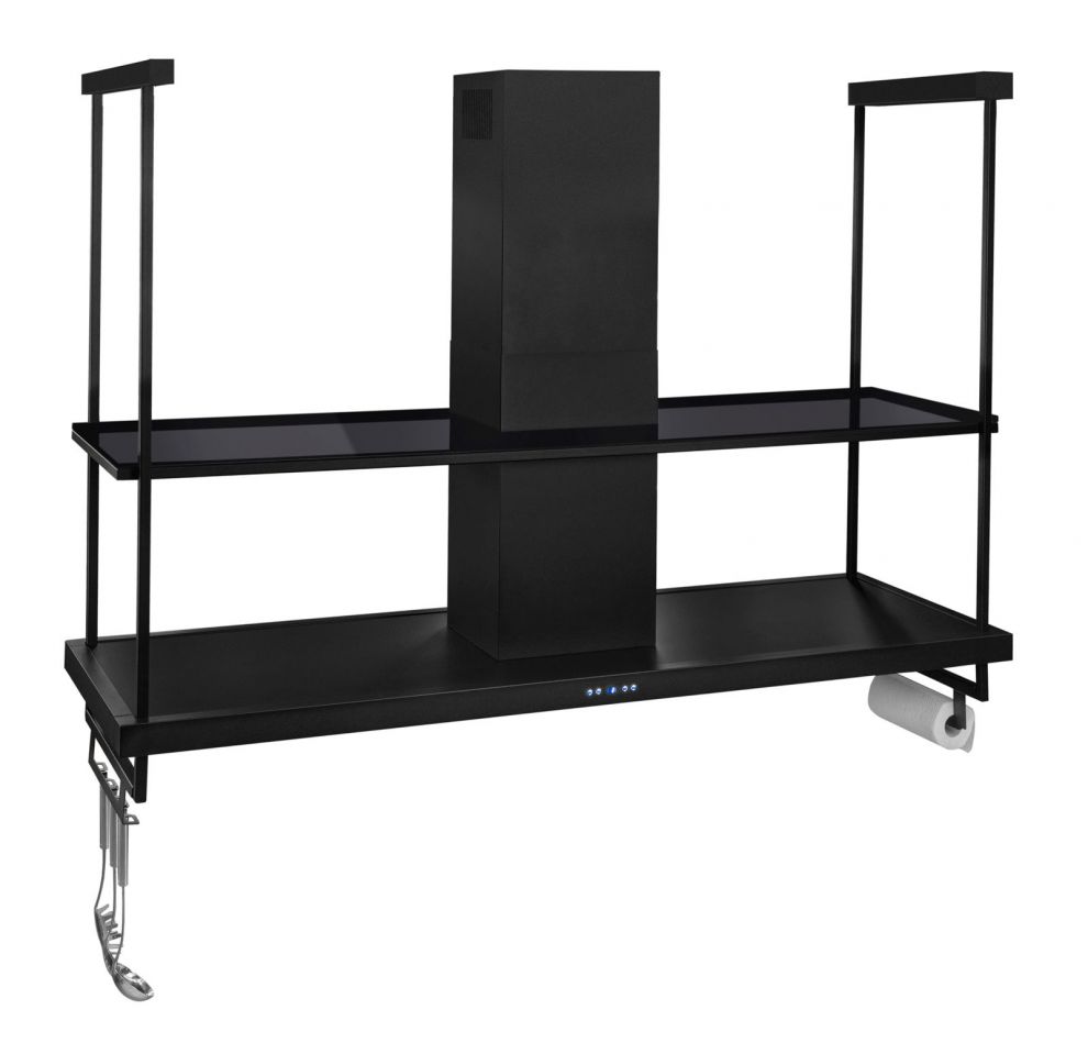 Hota insula Centropolis Premium Glass Black Matt - Negru Mat - fotografie de produs 28