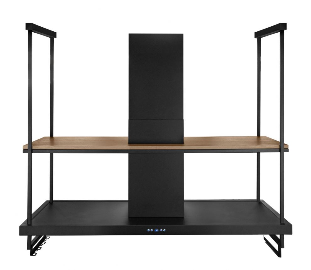 Hota insula Centropolis Premium Wood Black Matt - Negru Mat - fotografie de produs 17