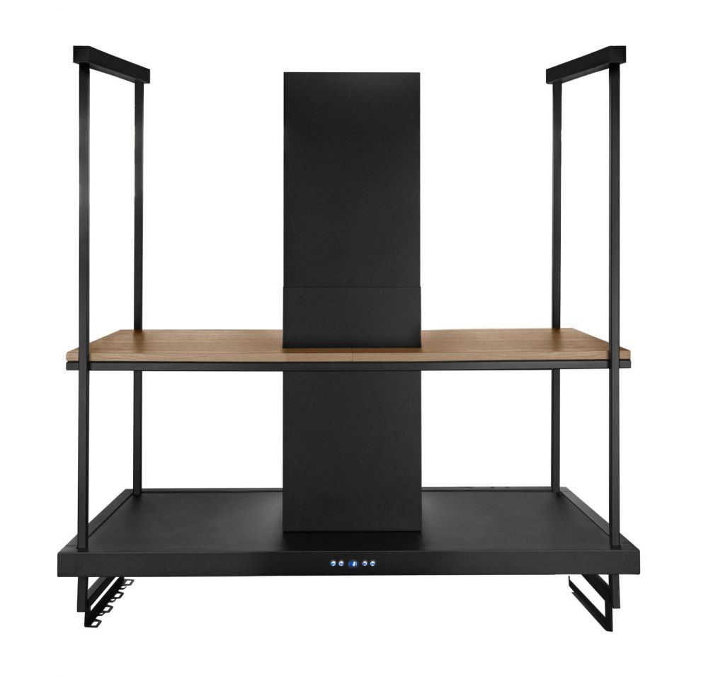 Hota insula Centropolis Premium Wood Black Matt - Negru Mat - fotografie de produs 21