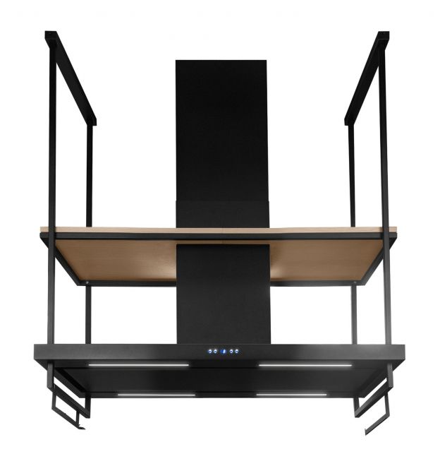 Hota insula Centropolis Premium Wood Black Matt - Negru Mat - fotografie de produs 22