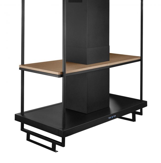 Hota insula Centropolis Premium Wood Black Matt - Negru Mat - fotografie de produs 23