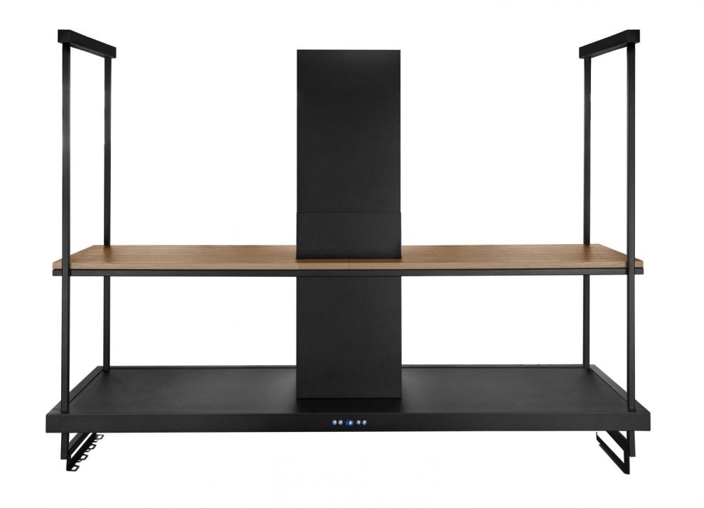 Hota insula Centropolis Premium Wood Black Matt - Negru Mat - fotografie de produs 25