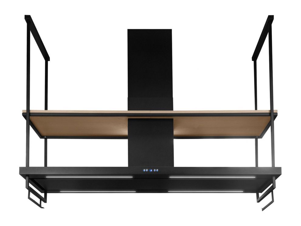 Hota insula Centropolis Premium Wood Black Matt - Negru Mat - fotografie de produs 26