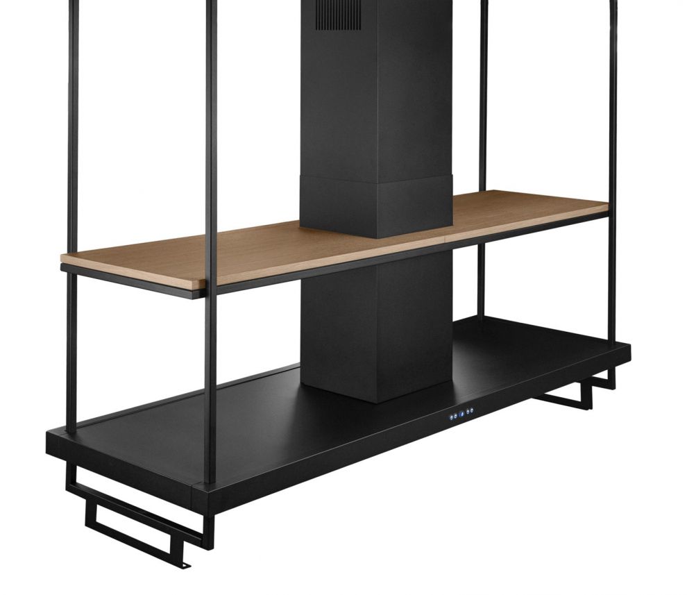 Hota insula Centropolis Premium Wood Black Matt - Negru Mat - fotografie de produs 27