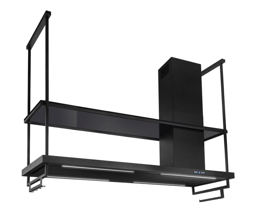 Hota insula Metropolis Premium Glass Black Matt - Negru Mat - fotografie de produs 4