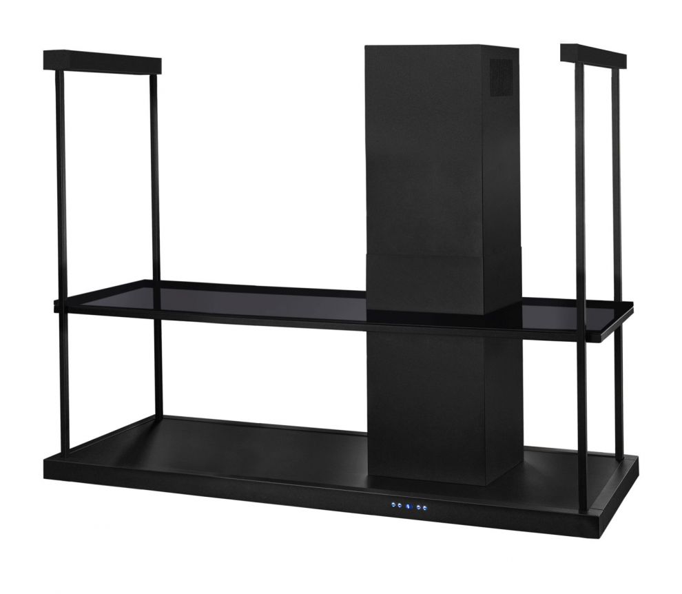 Hota insula Metropolis Elite Glass Black Matt - Negru Mat - fotografie de produs 13