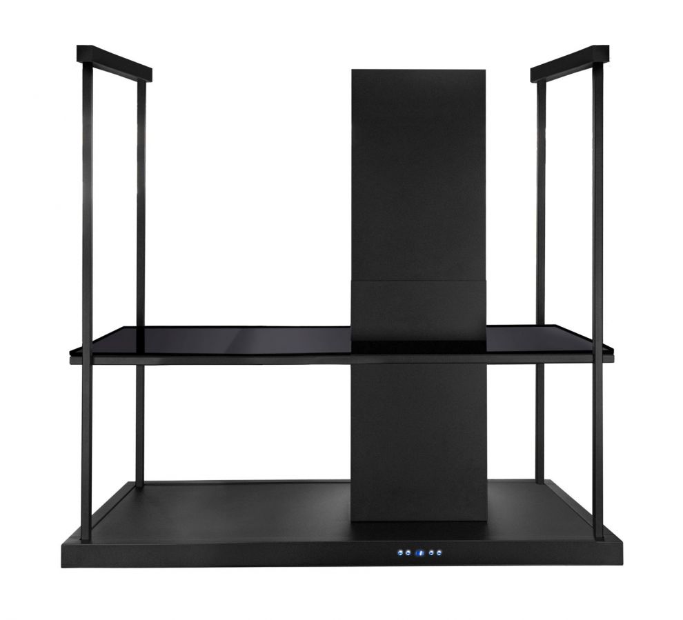 Hota insula Metropolis Elite Glass Black Matt - Negru Mat - fotografie de produs 18