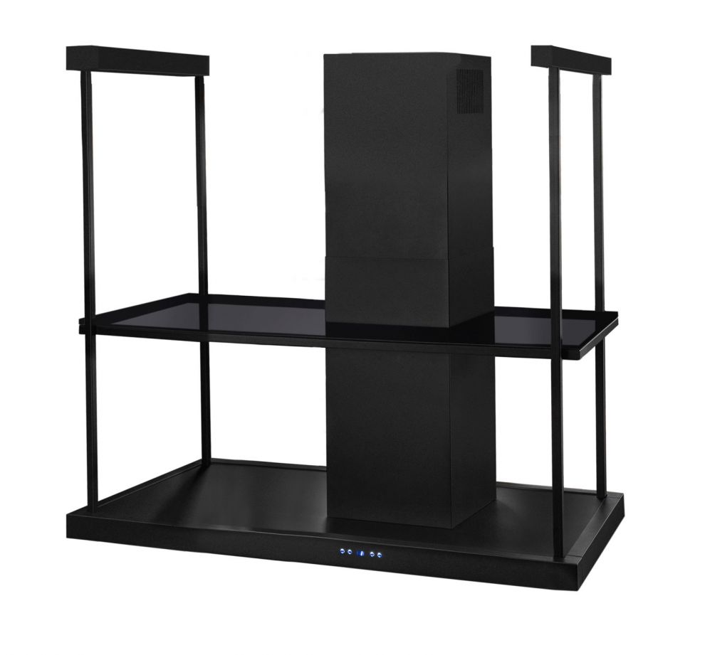 Hota insula Metropolis Elite Glass Black Matt - Negru Mat - fotografie de produs 19