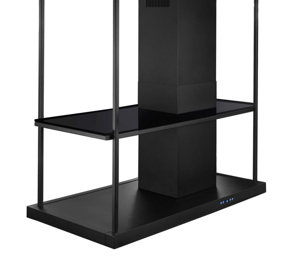 Hota insula Metropolis Elite Glass Black Matt - Negru Mat - fotografie de produs 21