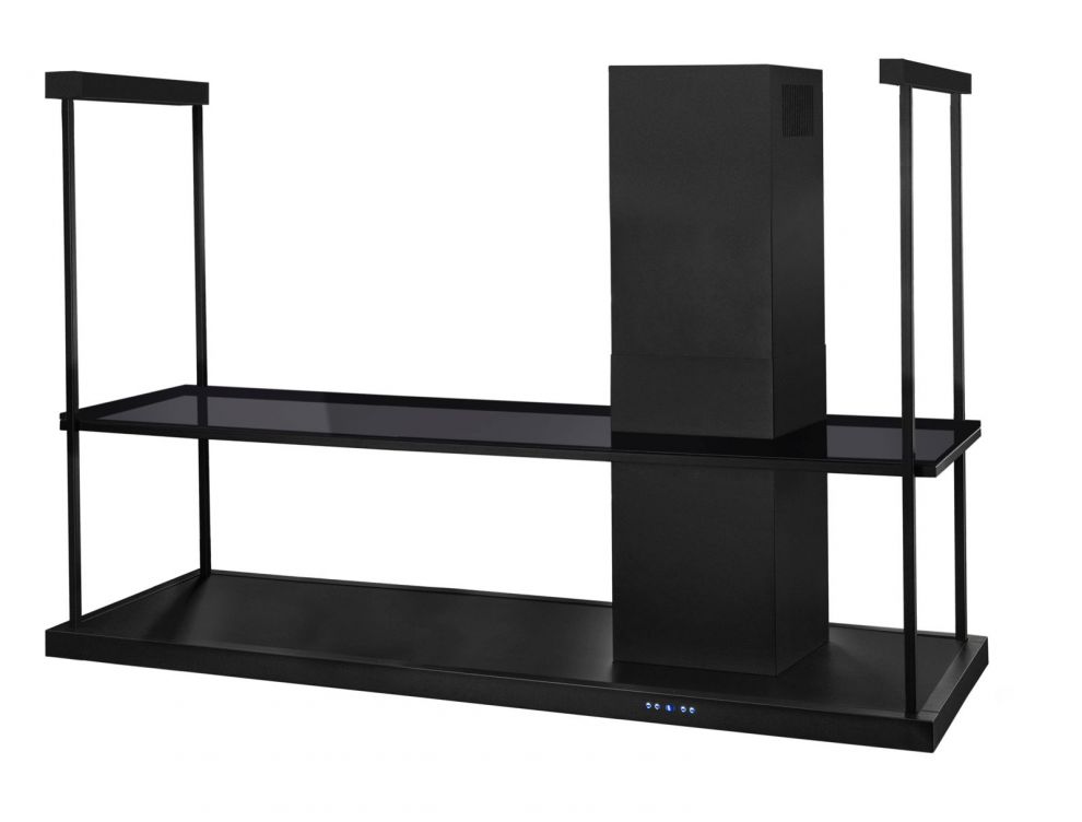 Hota insula Metropolis Elite Glass Black Matt - Negru Mat - fotografie de produs 24