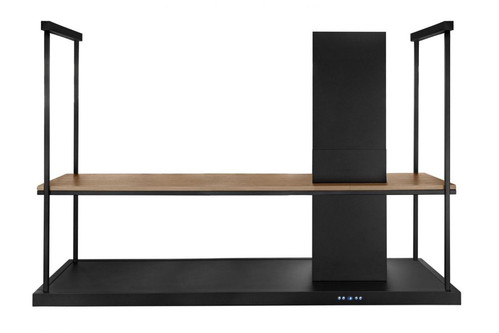 Hota insula Metropolis Elite Wood Black Matt - Negru Mat - fotografie de produs 21