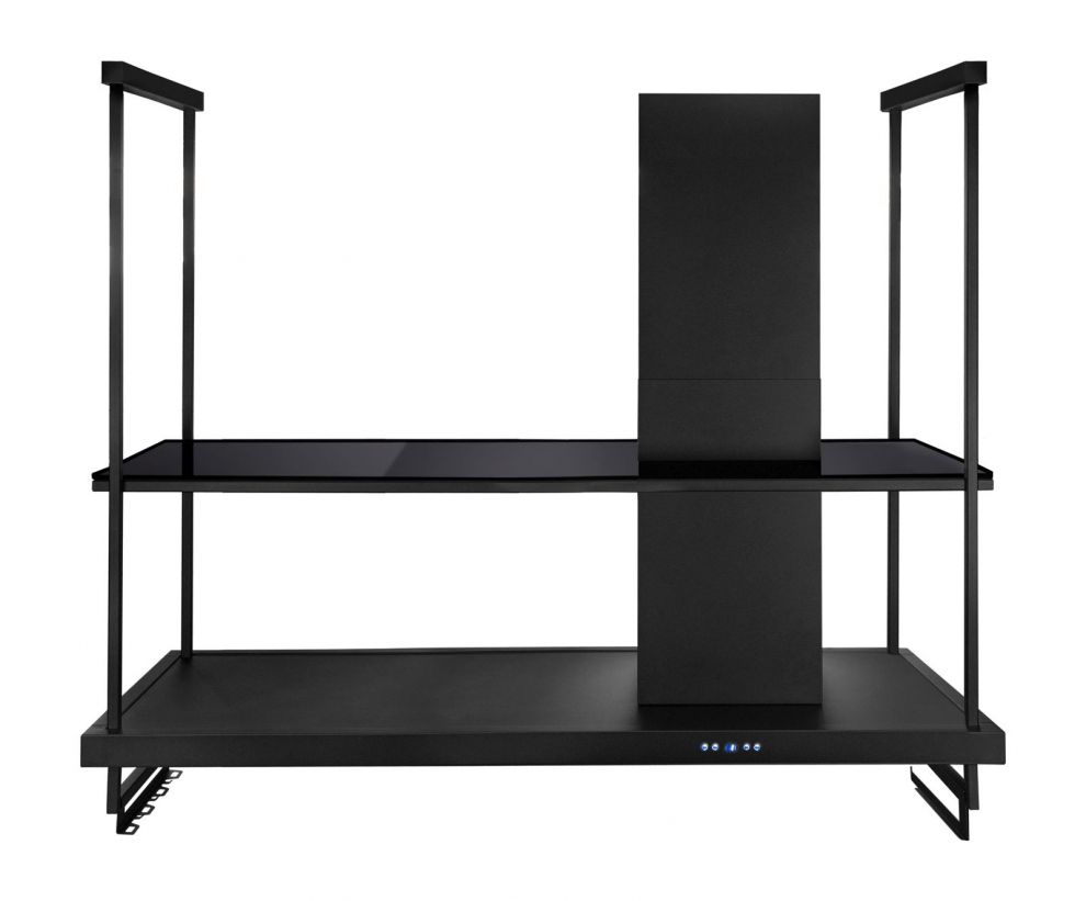 Hota insula Metropolis Premium Glass Black Matt - Negru Mat - fotografie de produs 14