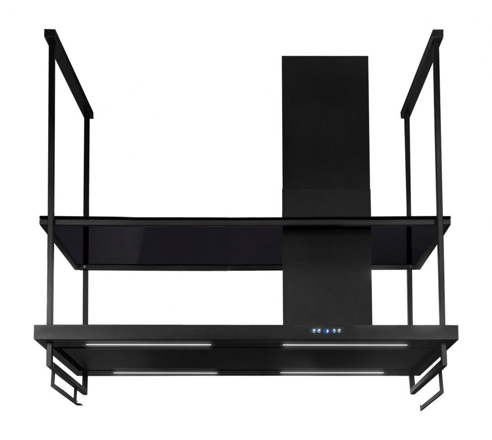 Hota insula Metropolis Premium Glass Black Matt - Negru Mat - fotografie de produs 16