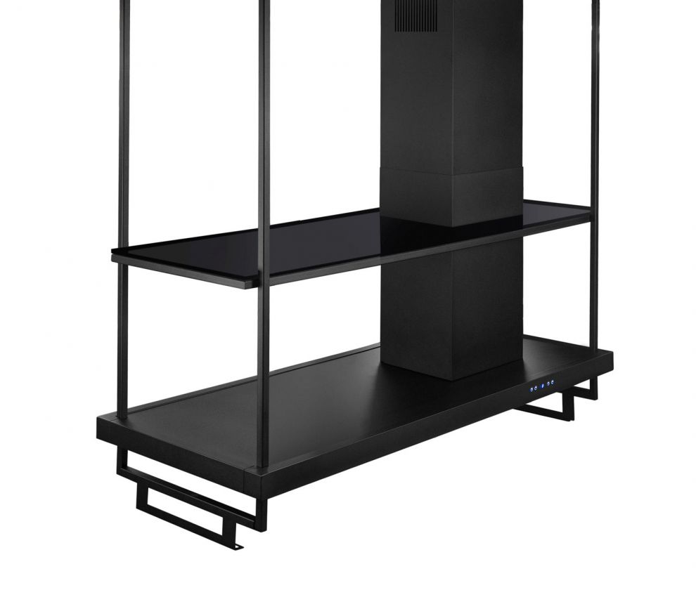 Hota insula Metropolis Premium Glass Black Matt - Negru Mat - fotografie de produs 17