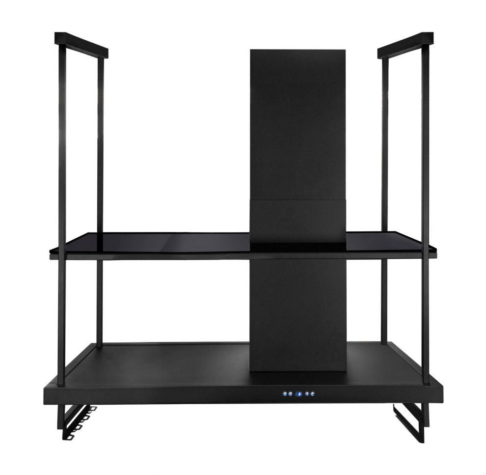 Hota insula Metropolis Premium Glass Black Matt - Negru Mat - fotografie de produs 19