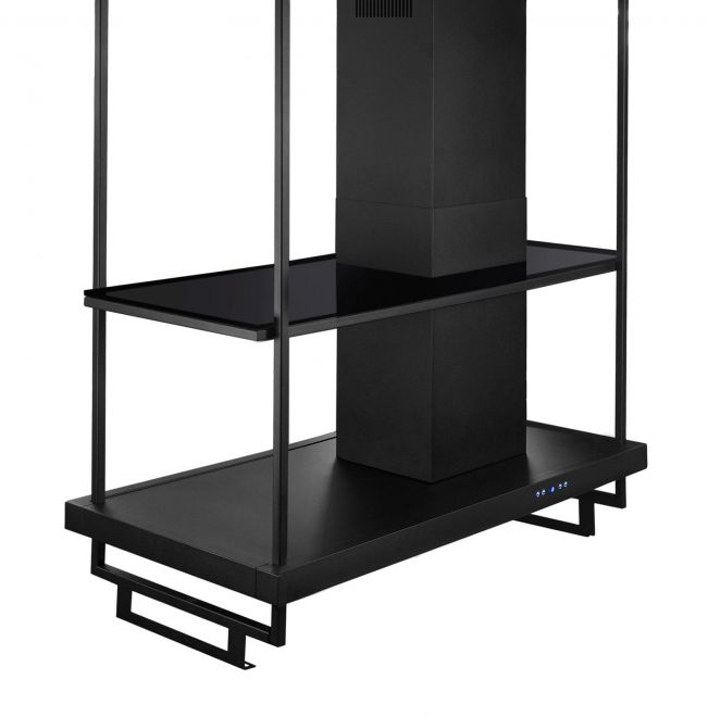 Hota insula Metropolis Premium Glass Black Matt - Negru Mat - fotografie de produs 22