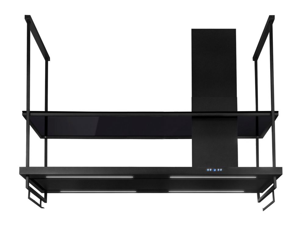 Hota insula Metropolis Premium Glass Black Matt - Negru Mat - fotografie de produs 26