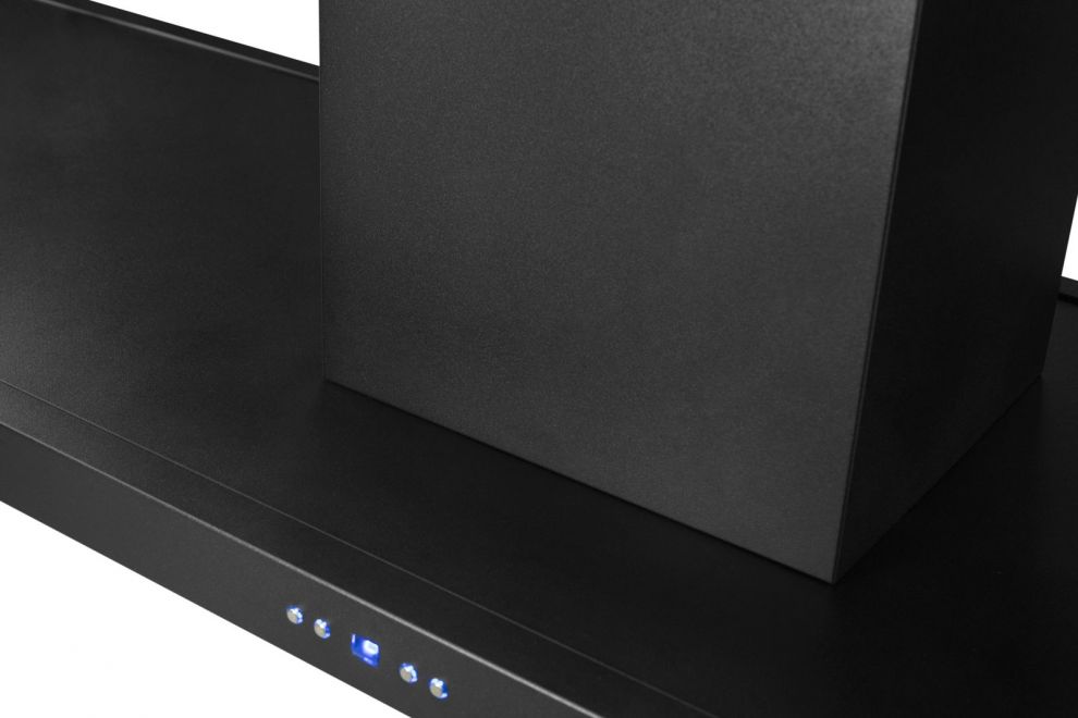 Hota insula Metropolis Premium Wood Black Matt - Negru Mat - fotografie de produs 11