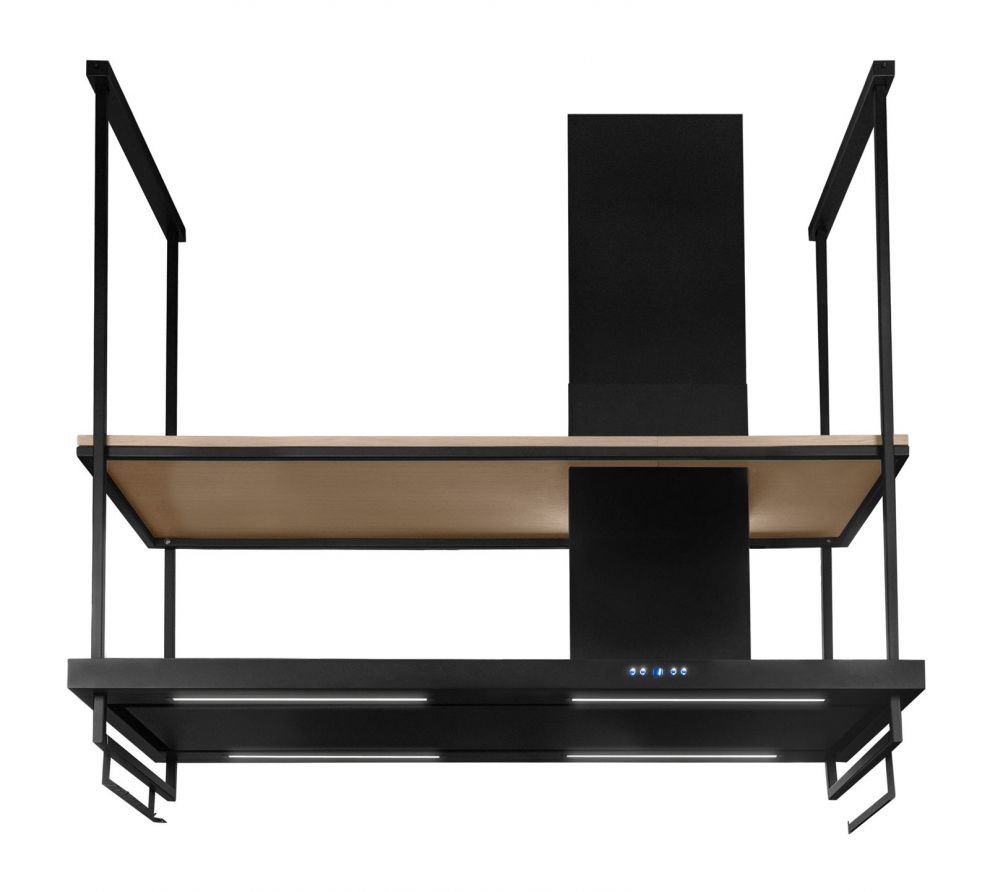 Hota insula Metropolis Premium Wood Black Matt - Negru Mat - fotografie de produs 15