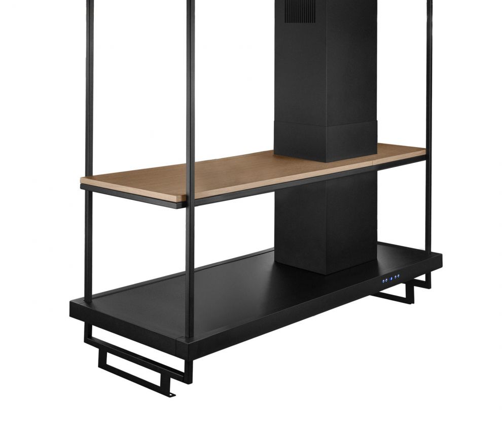 Hota insula Metropolis Premium Wood Black Matt - Negru Mat - fotografie de produs 16