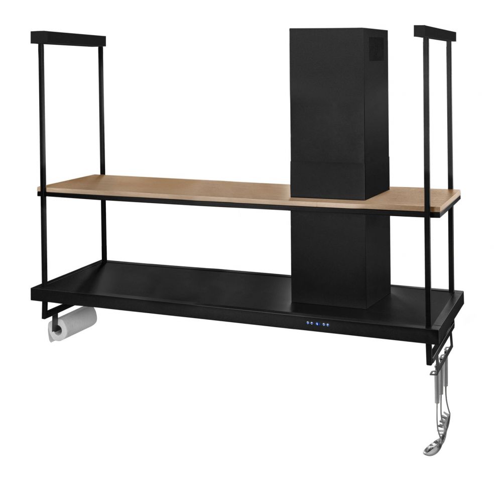 Hota insula Metropolis Premium Wood Black Matt - Negru Mat - fotografie de produs 24