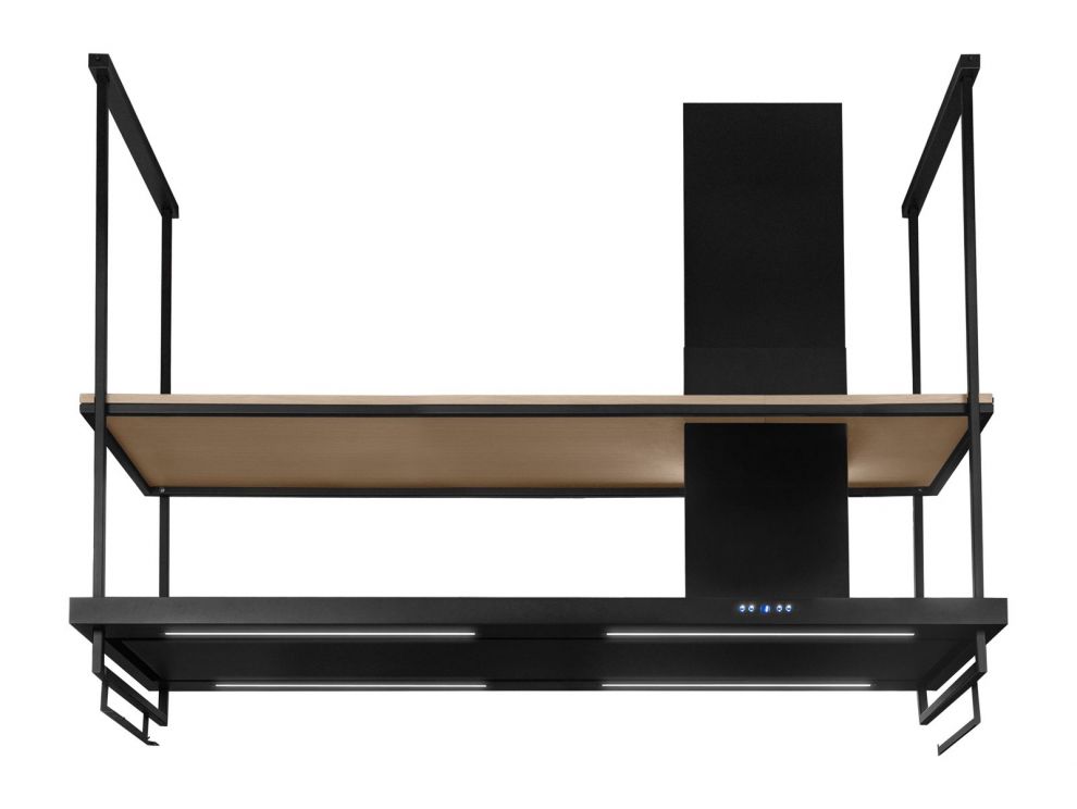 Hota insula Metropolis Premium Wood Black Matt - Negru Mat - fotografie de produs 25