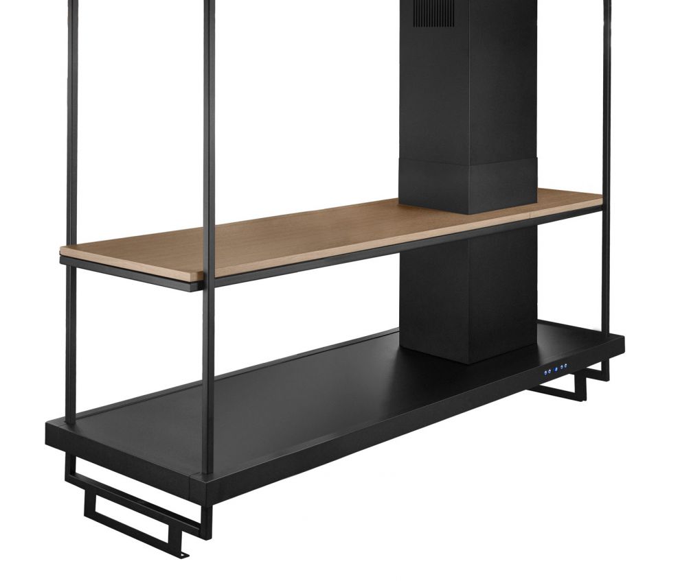 Hota insula Metropolis Premium Wood Black Matt - Negru Mat - fotografie de produs 26