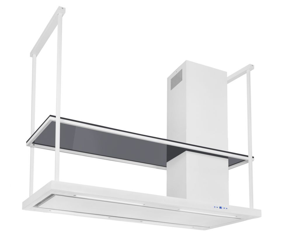 Hota insula Metropolis Elite Glass White Matt - Alb Mat - fotografie de produs