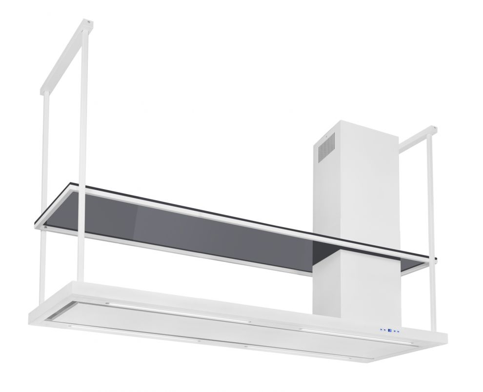 Hota insula Metropolis Elite Glass White Matt - Alb Mat - fotografie de produs 4