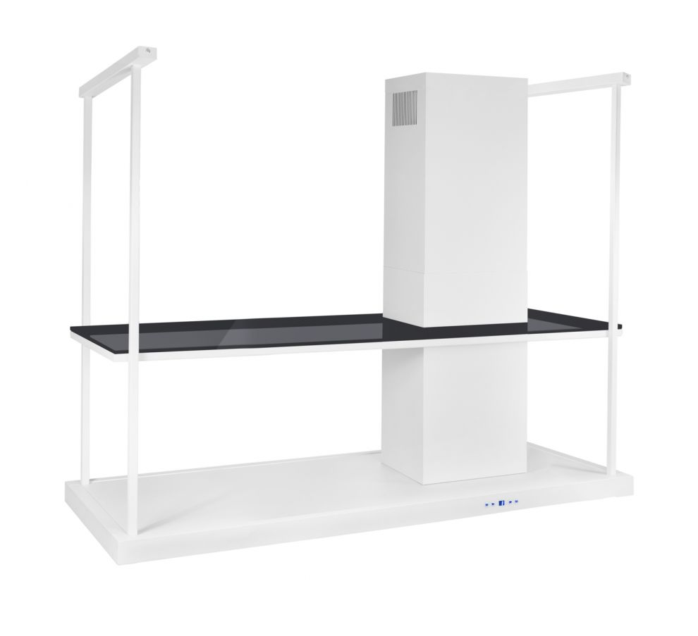 Hota insula Metropolis Elite Glass White Matt - Alb Mat - fotografie de produs 11