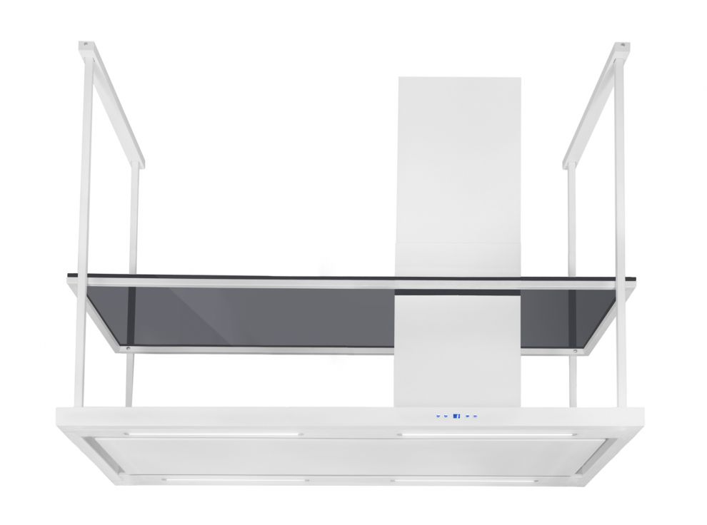 Hota insula Metropolis Elite Glass White Matt - Alb Mat - fotografie de produs 12