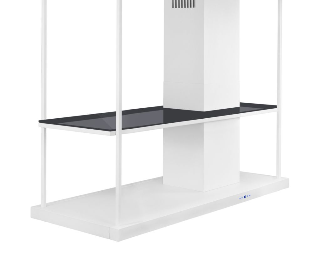 Hota insula Metropolis Elite Glass White Matt - Alb Mat - fotografie de produs 13