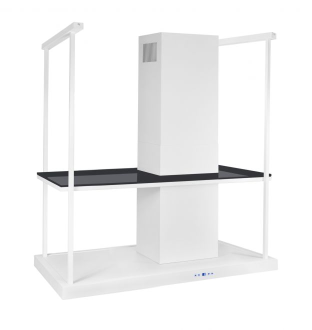 Hota insula Metropolis Elite Glass White Matt - Alb Mat - fotografie de produs 14