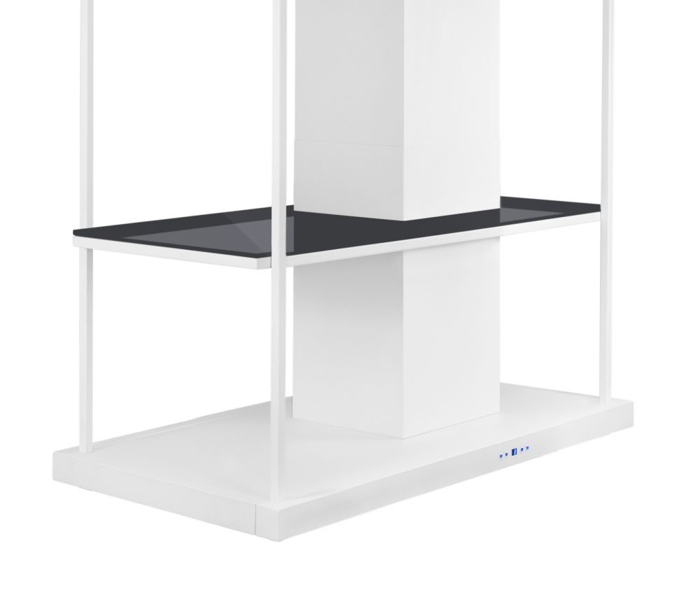 Hota insula Metropolis Elite Glass White Matt - Alb Mat - fotografie de produs 17