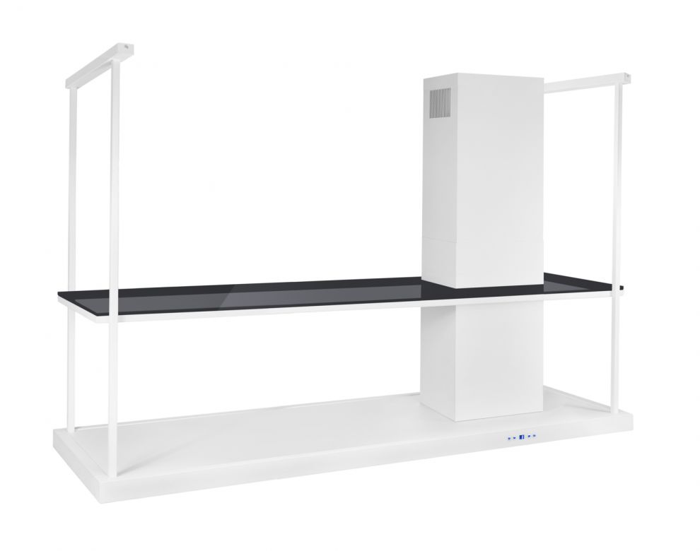 Hota insula Metropolis Elite Glass White Matt - Alb Mat - fotografie de produs 19