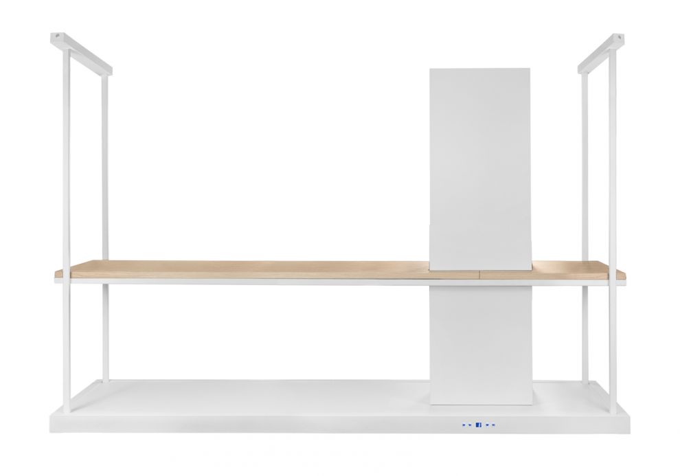 Hota insula Metropolis Elite Wood White Matt - Alb Mat - fotografie de produs 24