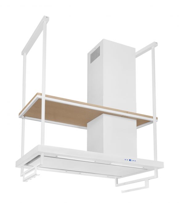 Hota insula Metropolis Premium Wood White Matt - Alb Mat - fotografie de produs 4