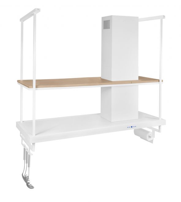 Hota insula Metropolis Premium Wood White Matt - Alb Mat - fotografie de produs 11