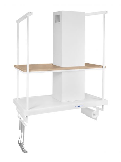 Hota insula Metropolis Premium Wood White Matt - Alb Mat - fotografie de produs 15