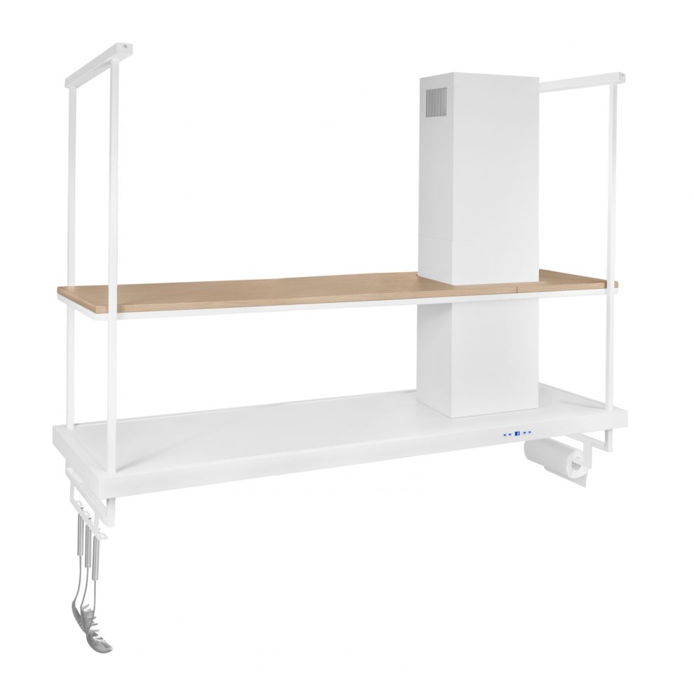 Hota insula Metropolis Premium Wood White Matt - Alb Mat - fotografie de produs 19