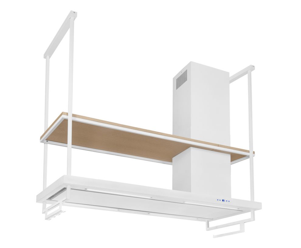 Hota insula Metropolis Premium Wood White Matt - Alb Mat - fotografie de produs