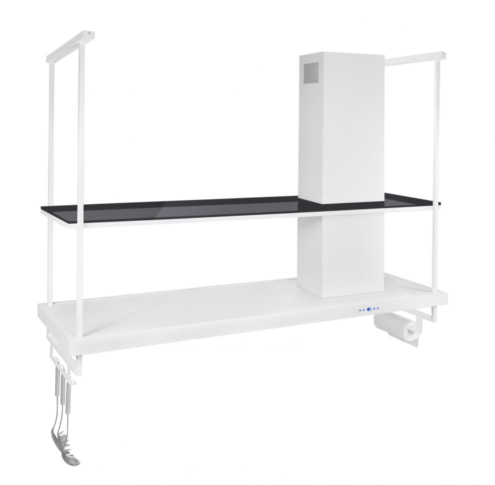 Hota insula Metropolis Premium Glass White Matt - Alb Mat - fotografie de produs 19